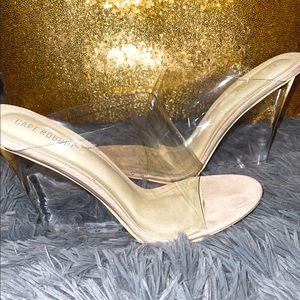 Cape Robbin Clear Block Wedge Heels